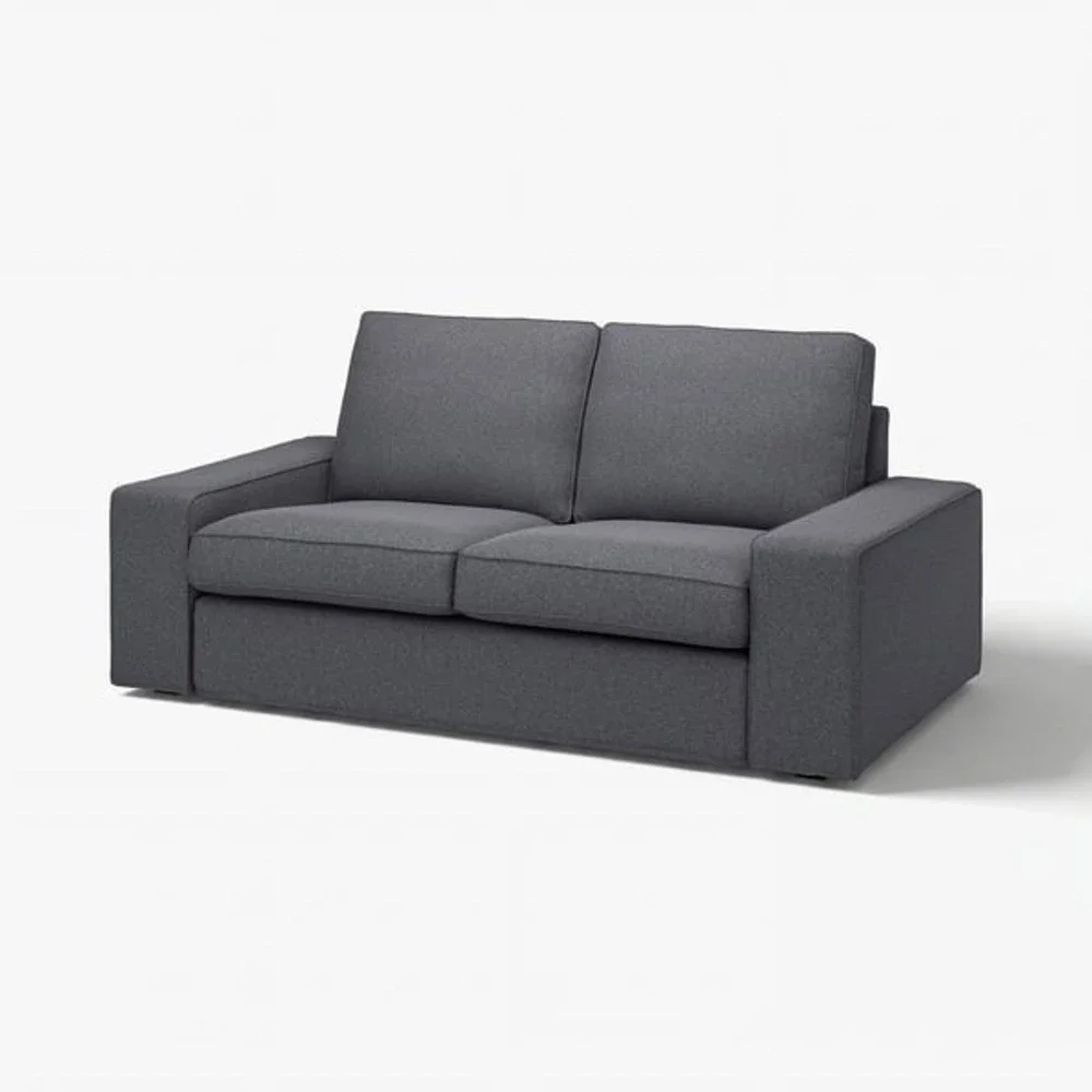 Ikea KIVIK Loveseat 2 seat COVER gunnared medium gray 405.576.81 - NEW OPEN BOX